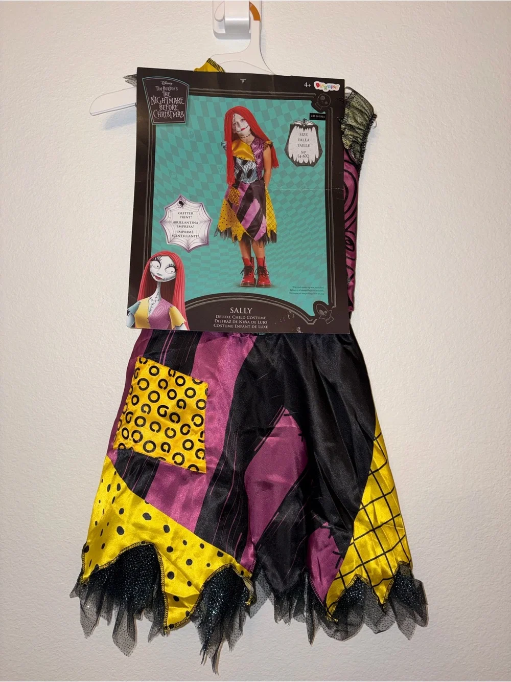 NWT Sally Deluxe Costume Nightmare Before Christmas Girls 4-6X Disney
